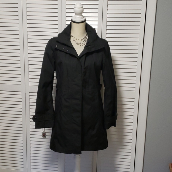 NWOT - Kirkland Signature Black Trench Coat Medium - Picture 1 of 4